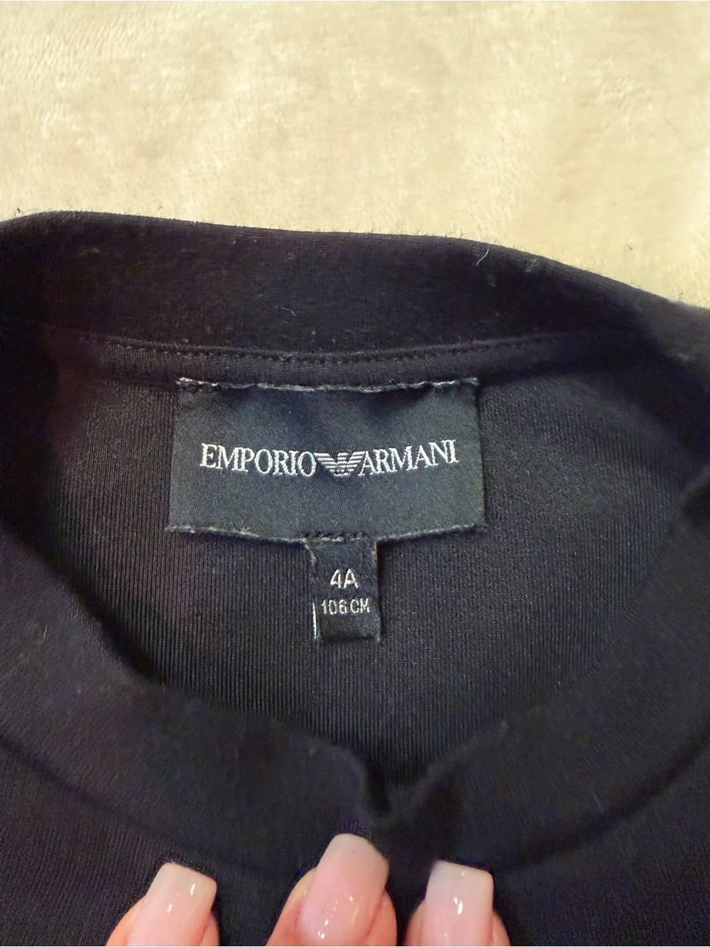 Emporio Armani Black Crewneck